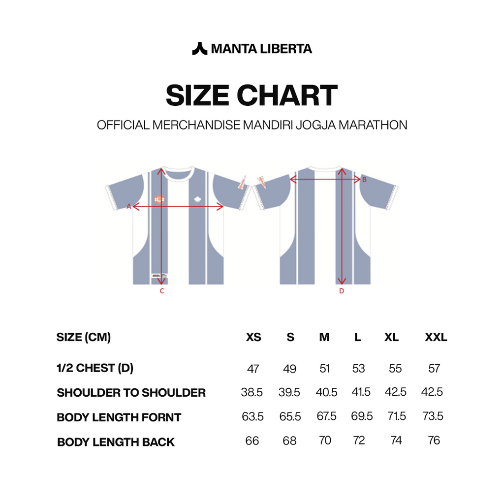 Mandiri Jogja Marathon 2026 Merchandise Jersey Short Sleeve