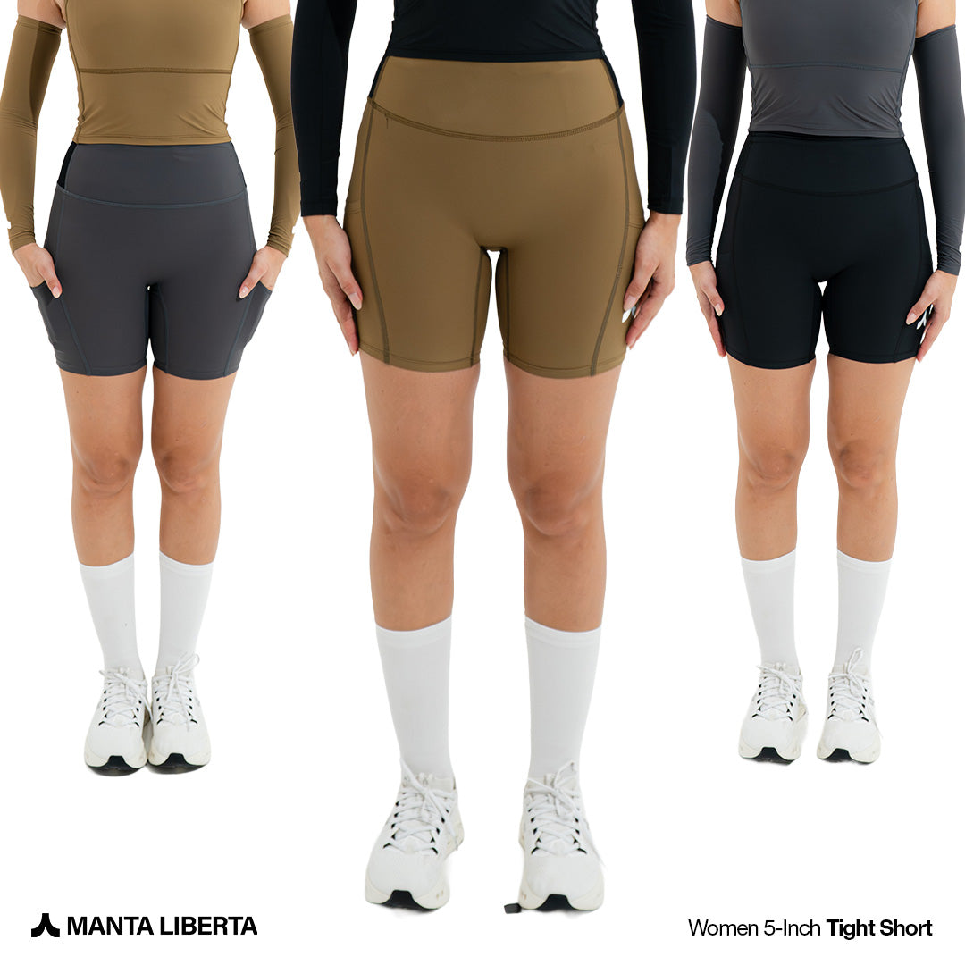 Manta Liberta Forma Libera Thights Short 5 Inch Women Celana Olahraga Pendek Wanita