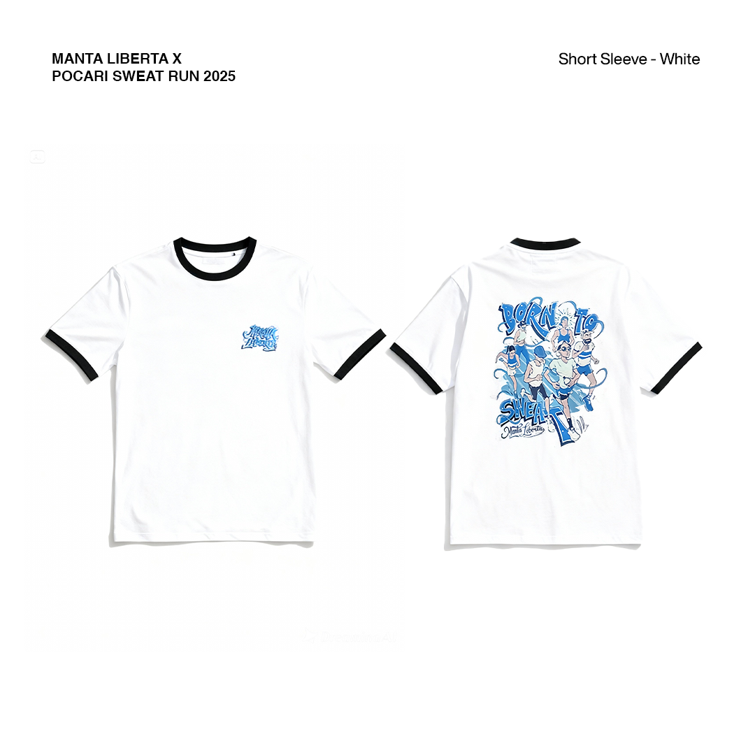 Manta Liberta X Pocari Merchandise Short Sleeve White