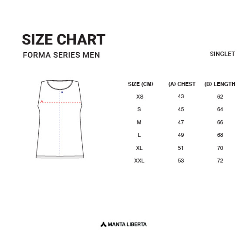 Manta Liberta Forma Red Miles To Share Singlet Men