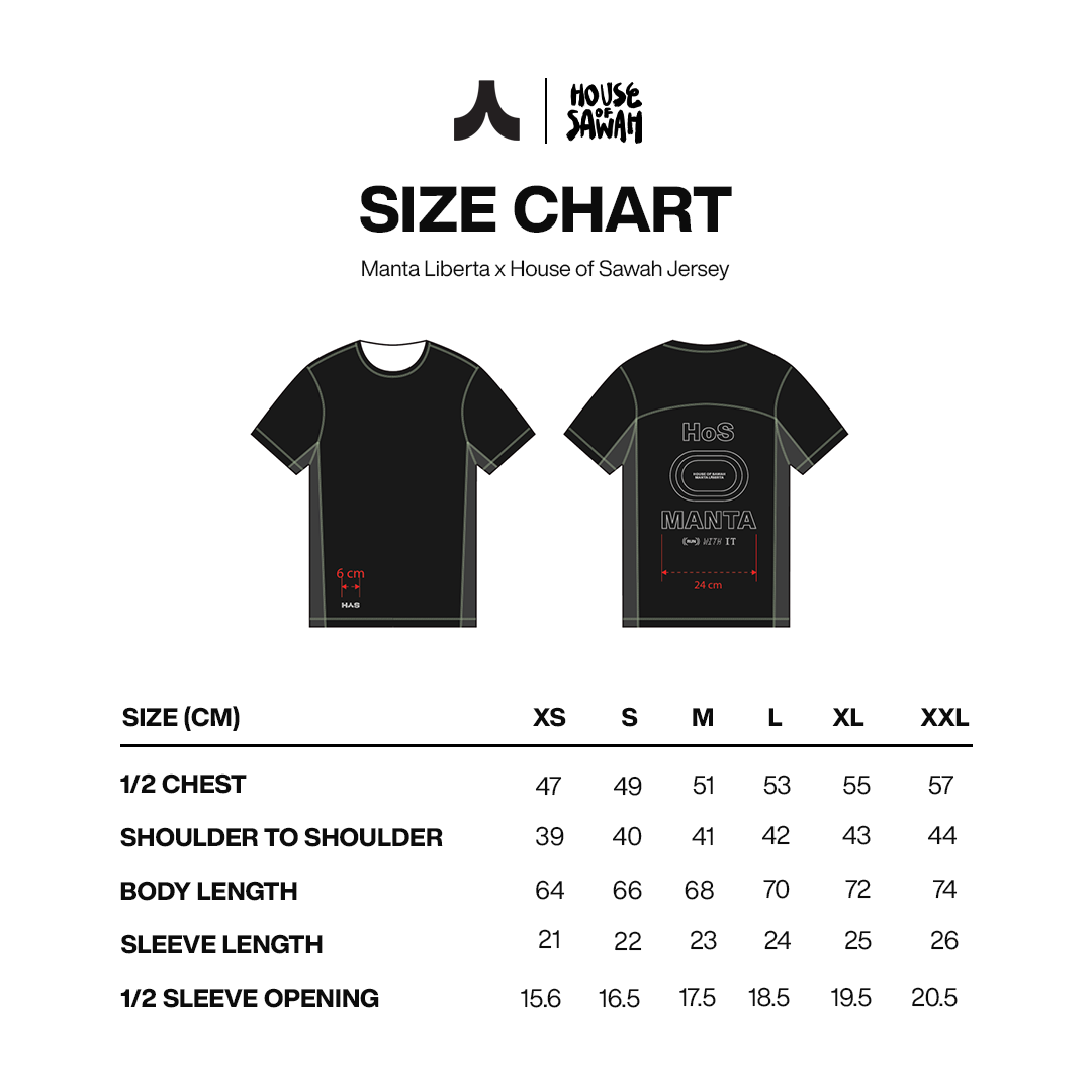 Manta Liberta X HOS Jersey Short Sleeve Black Merchandise
