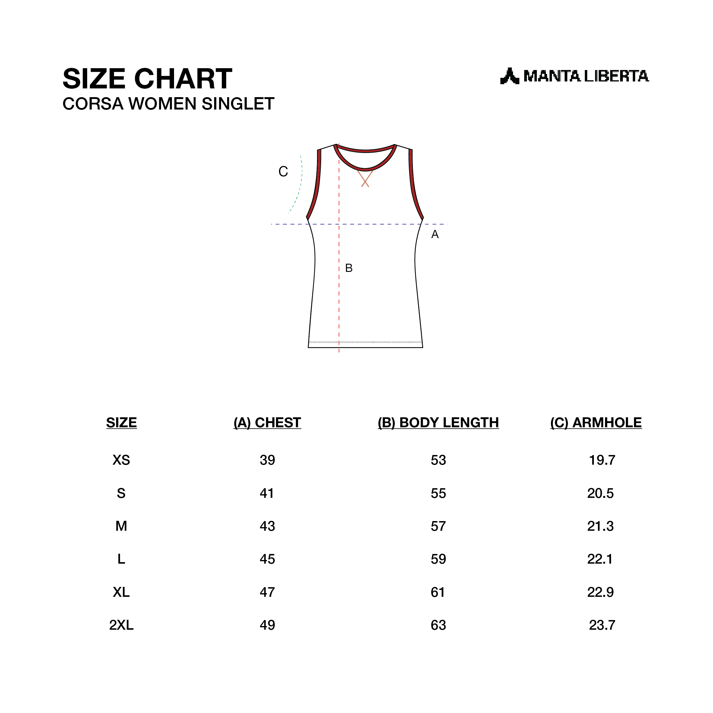 Manta Liberta Corsa Class of 2026 Singlet Women