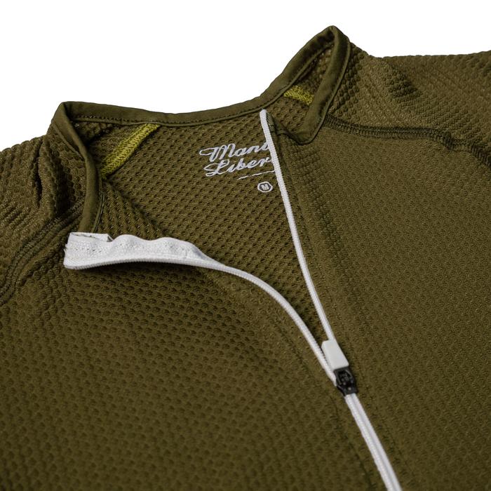 Parma Half Zip Cycling Jersey Green