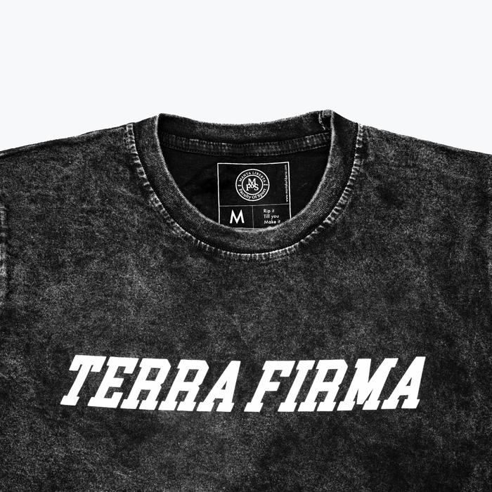 Terra Firma Running Tee Sand Wash Core Black