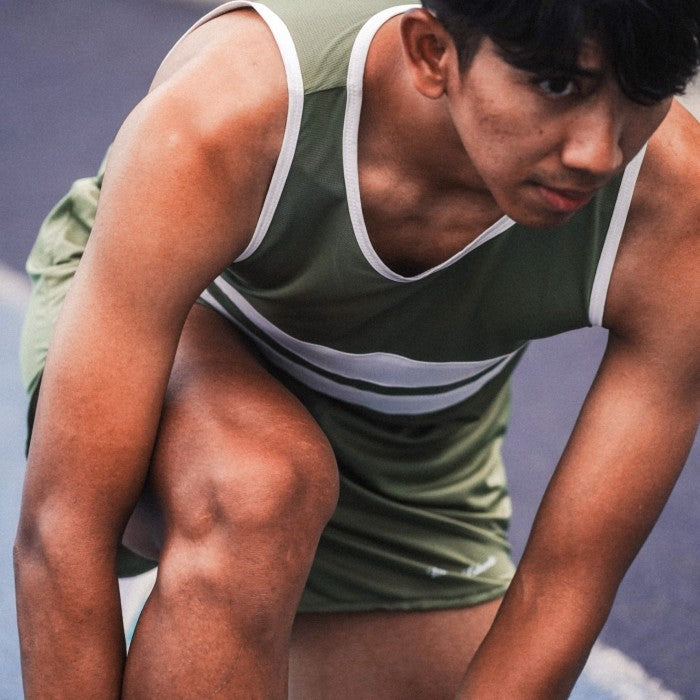 Corsa Running Singlet Sage