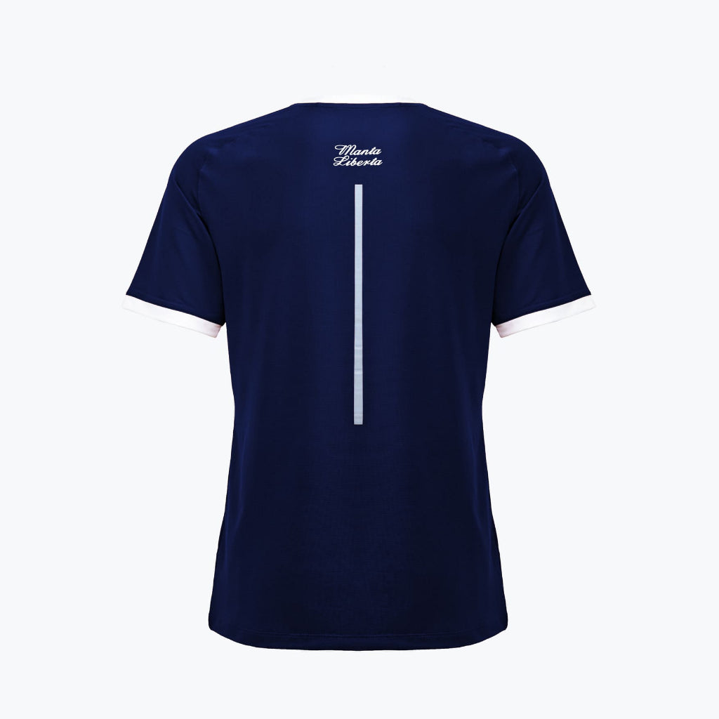 Corsa Running Jersey Short Sleeve Navy Blue