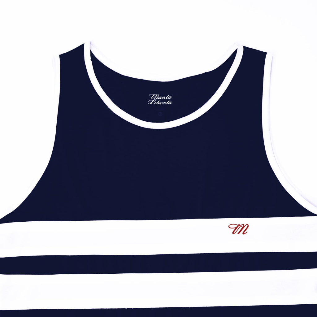 Corsa Running Jersey Singlet Navy Blue