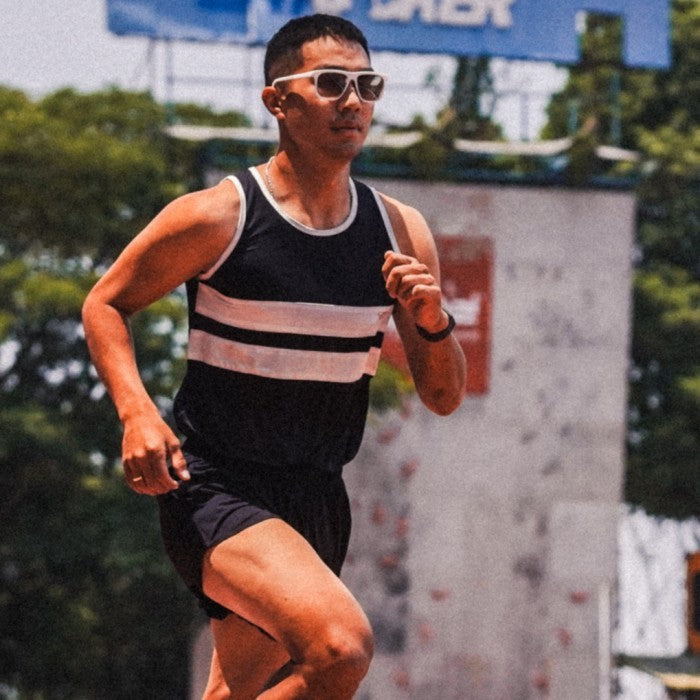 Corsa Running Singlet Classic Black