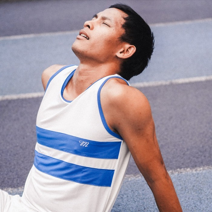 Corsa Running Singlet Classic White