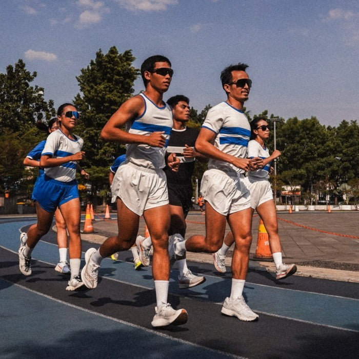 Corsa Running Singlet Classic White