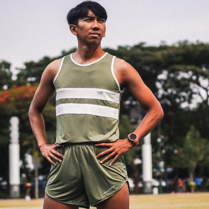 Corsa Running Singlet Sage