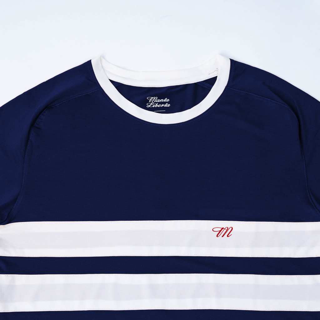 Corsa Running Jersey Short Sleeve Navy Blue