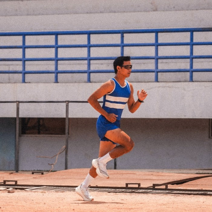 Corsa Running Singlet Ocean Blue