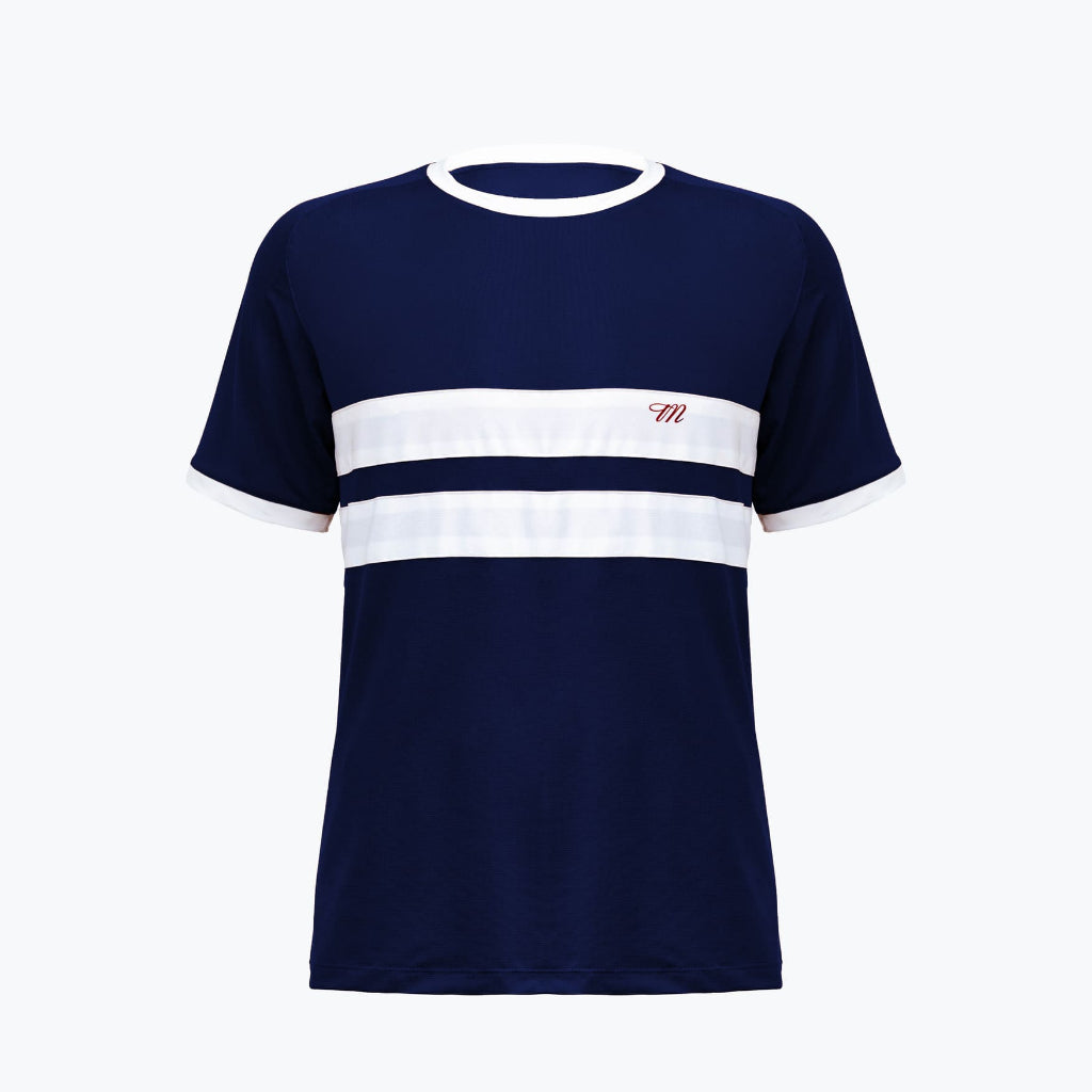 Corsa Running Jersey Short Sleeve Navy Blue