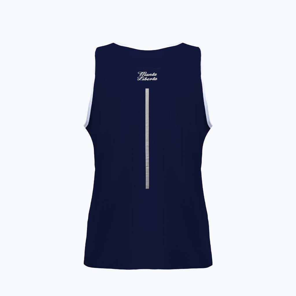 Corsa Running Jersey Singlet Navy Blue