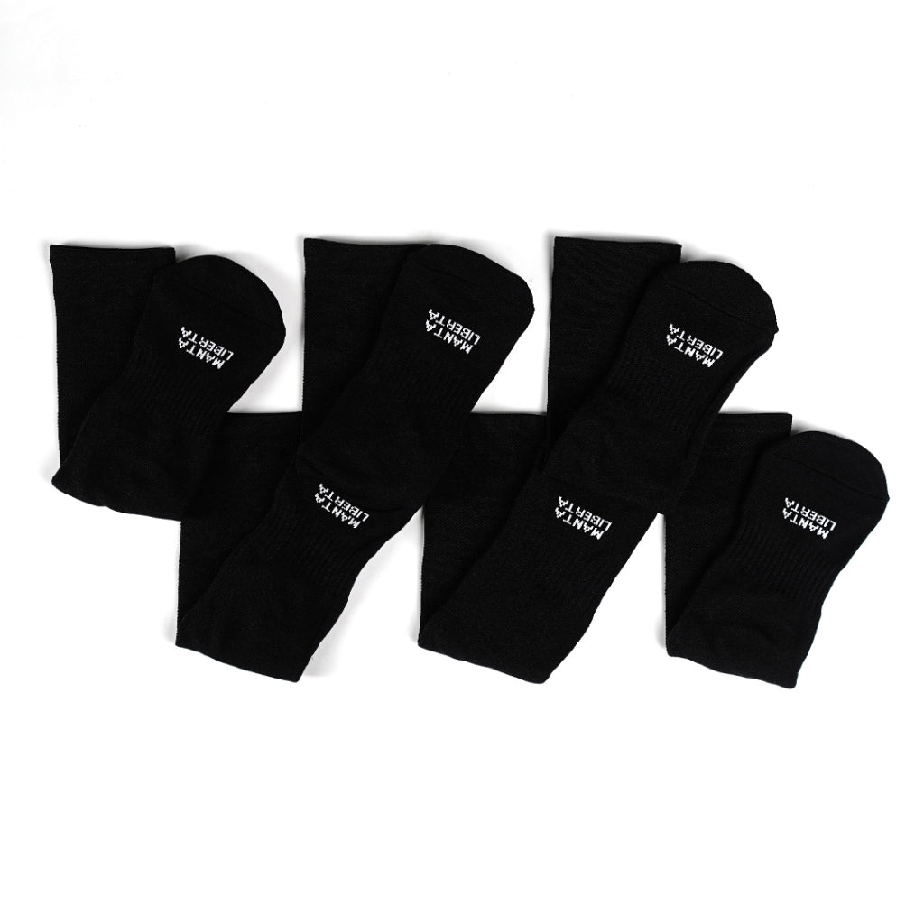 Bundling 3 pcs kaos kaki Performance Socks Black