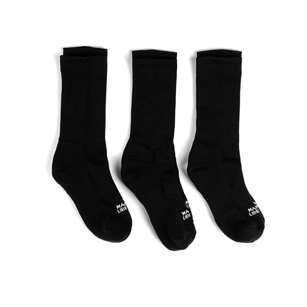 Bundling 3 pcs kaos kaki Performance Socks Black