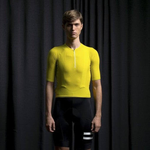 Parma Half Zip Cycling Jersey Blazing Yellow