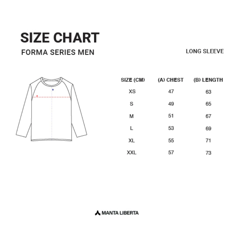 Manta Liberta Forma Libera Long Slevee Jersey For Men Baju Olahraga Lengan Panjang Pria