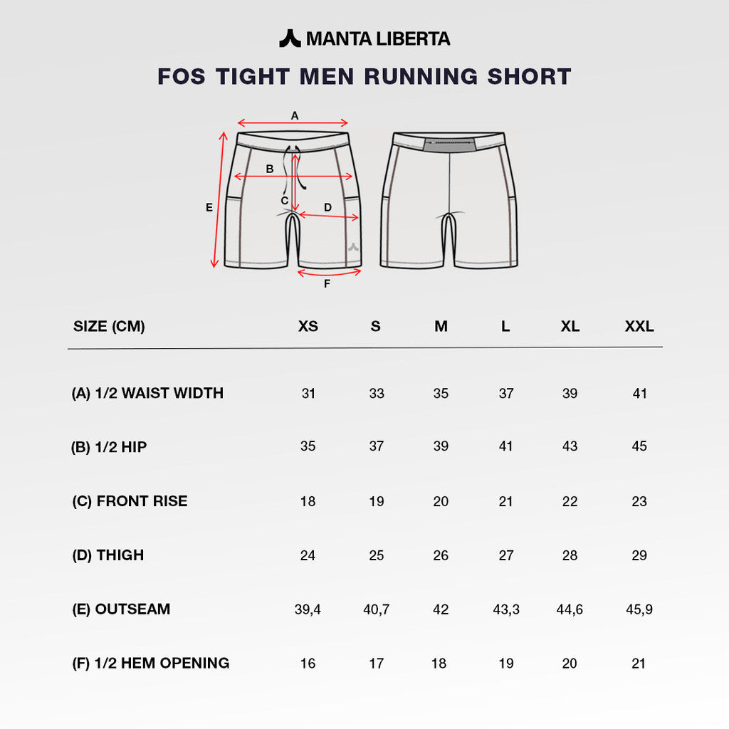 Manta Liberta Forma Libera Tights Short 7 Inch Men Celana Olahrga Pendek Pria