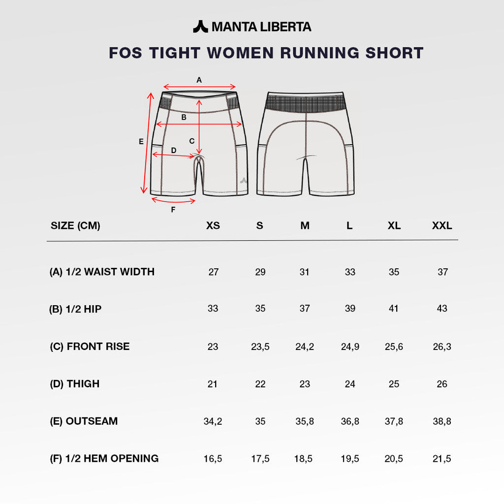 Manta Liberta Forma Libera Thights Short 5 Inch Women Celana Olahraga Pendek Wanita