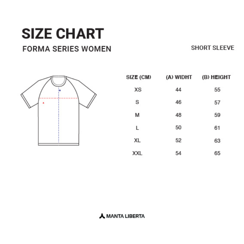 Manta Liberta Forma Red Miles To Share Women Short Sleeve