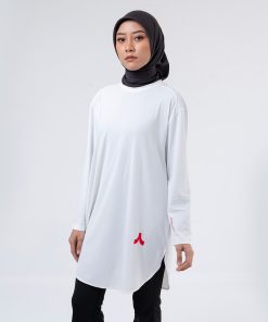 Manta Liberta Forma Libera Modest Baju Olahraga Wanita Syari White Assylum