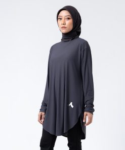 Manta Liberta Forma Libera Modest Baju Olahraga Wanita Syari Asphalt Grey