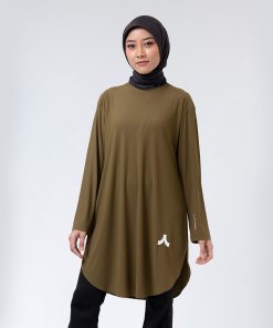 Manta Liberta Forma Libera Modest Baju Olahraga Wanita Syari Olive